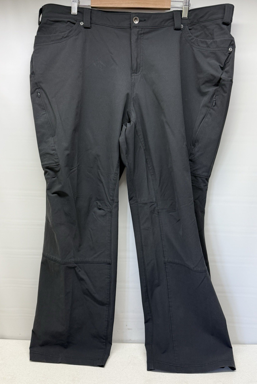Duluth Trading Co Dry on the Fly Black Cargo Hiking Pants Women's 22W x 31